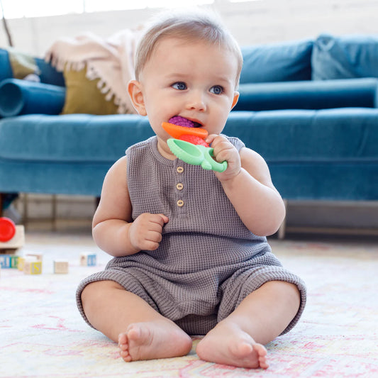 LIL NIBBLES TEXTURED SILICONE TEETHER - FRUIT