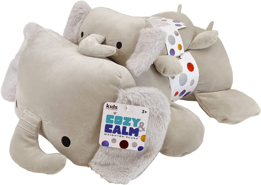 COZY & CALM WEIGHTED PLUSH - ELEPHANT