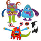 BATH STICKERS SILLY MONSTERS