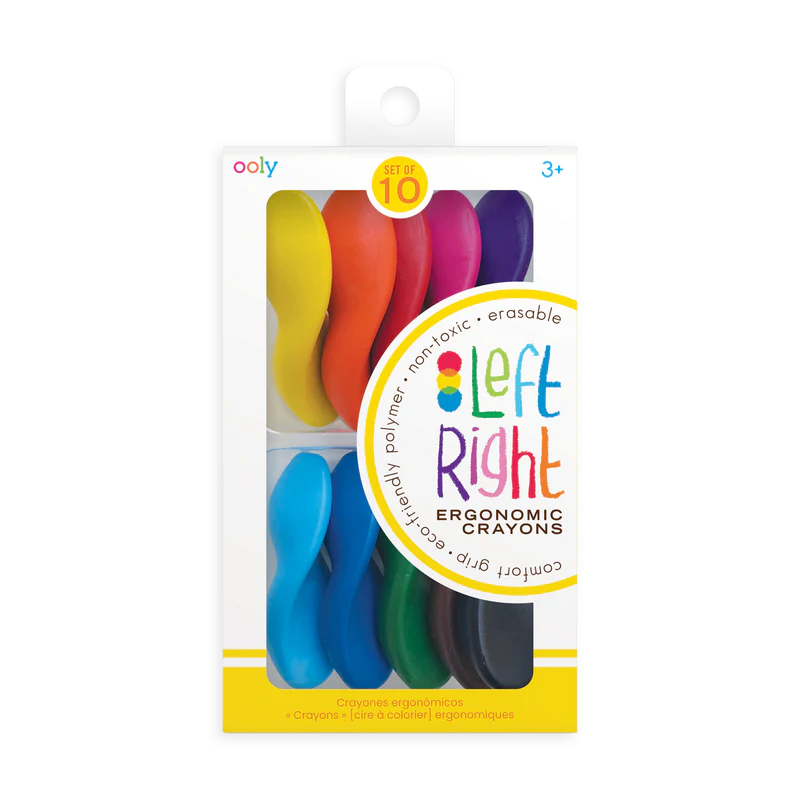 LEFT / RIGHT CRAYONS - SET OF 10