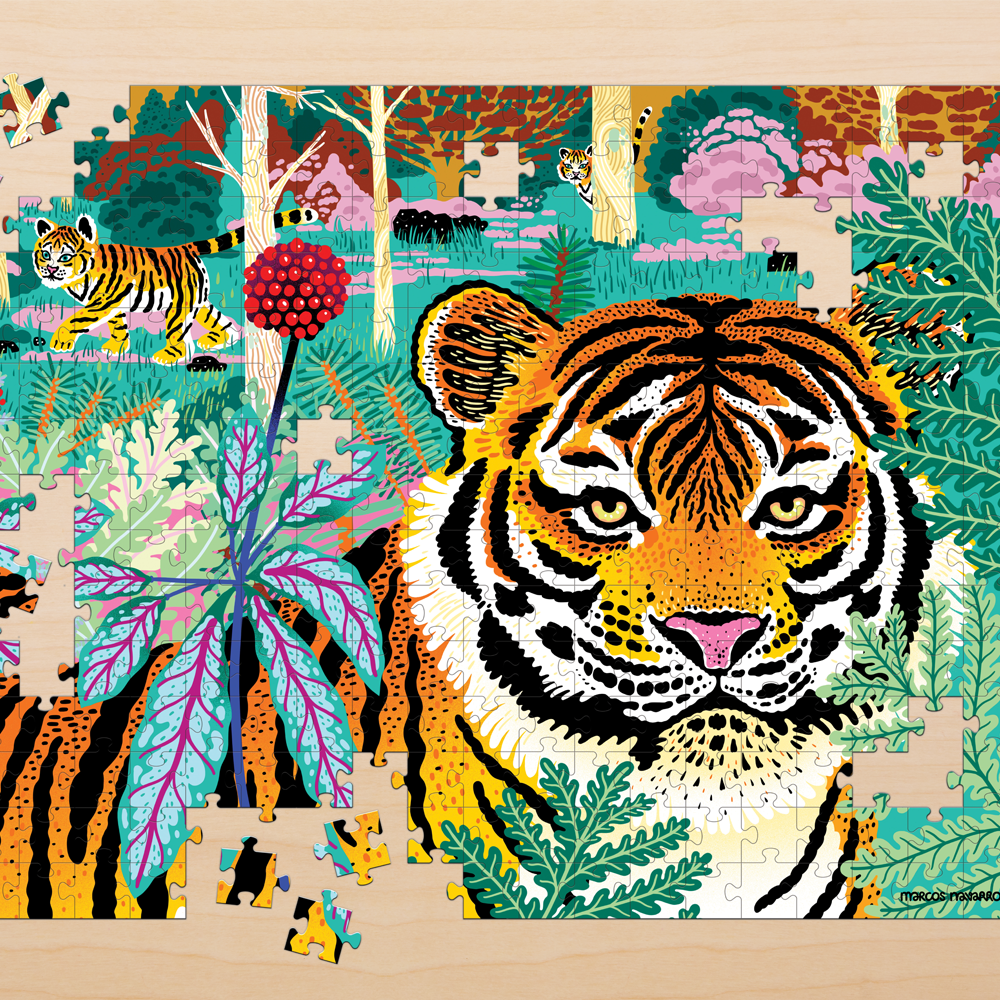 Siberian Tiger Endangered Species 300 Piece Puzzle